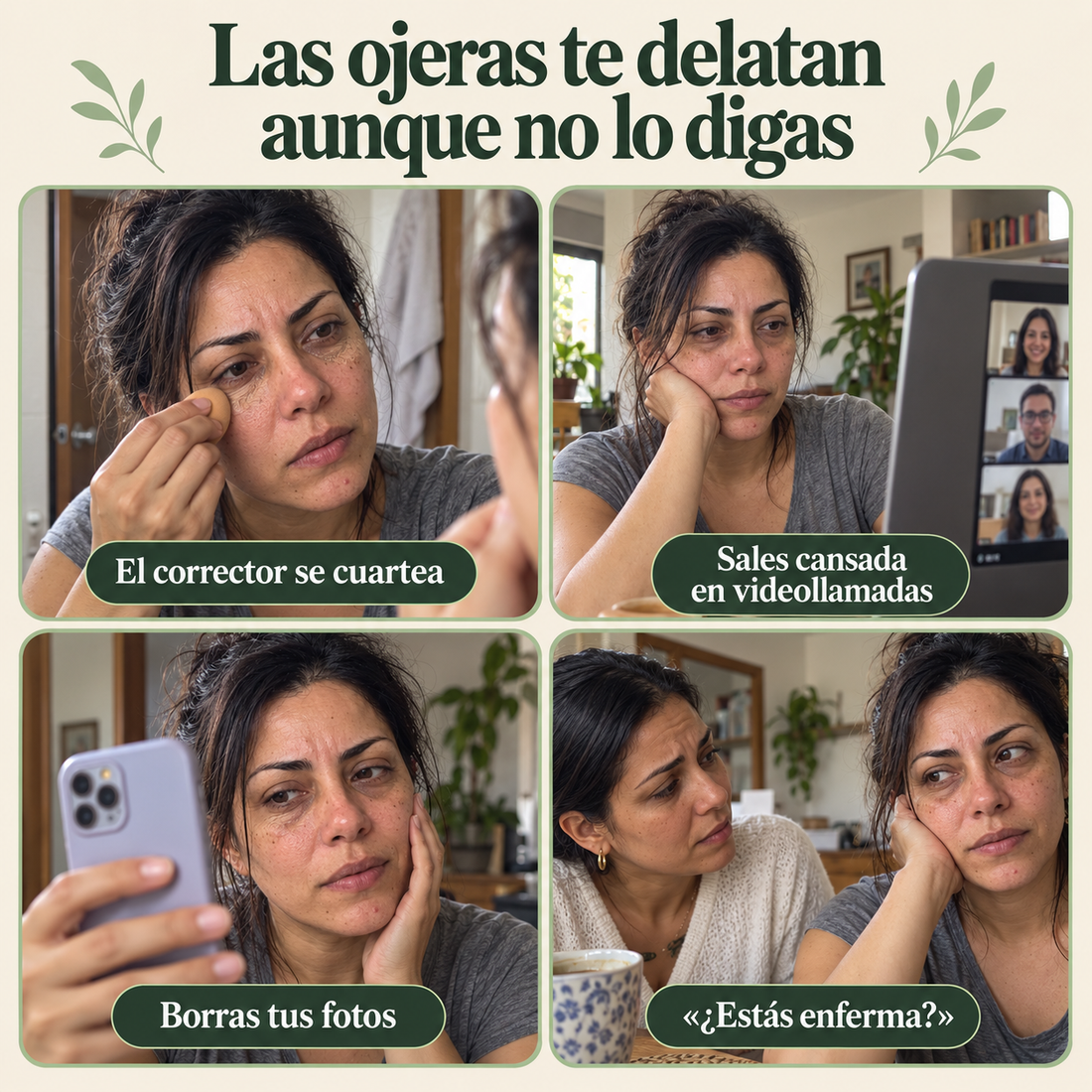 Las ojeras te delatan