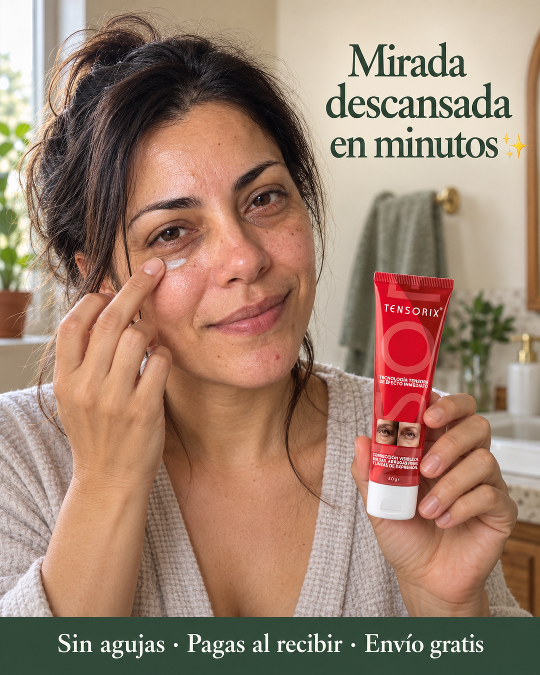 Mujer aplicando Tensorix