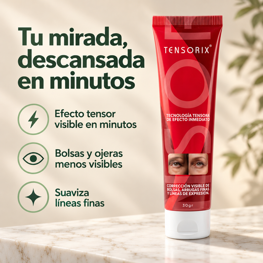 Aplicación de Tensorix en el contorno de ojos